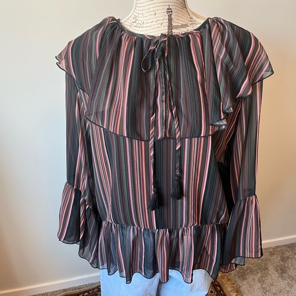 Rebecca Minkoff sheer blouse - Picture 1 of 3